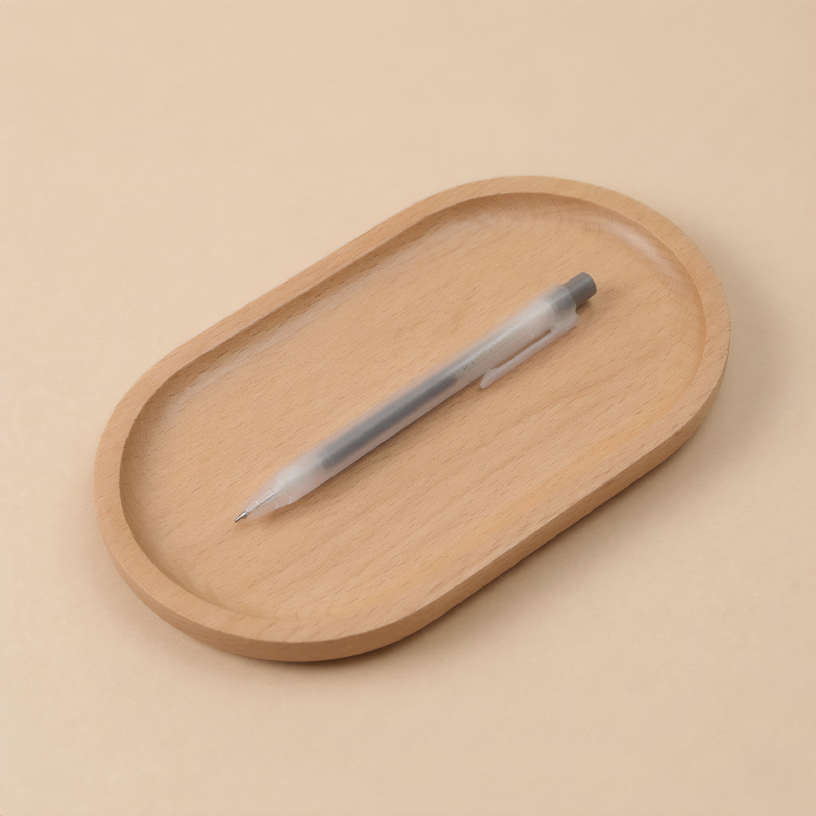 Solid Wood Desktop Organizer Tray - Walnut, Beech & Acacia