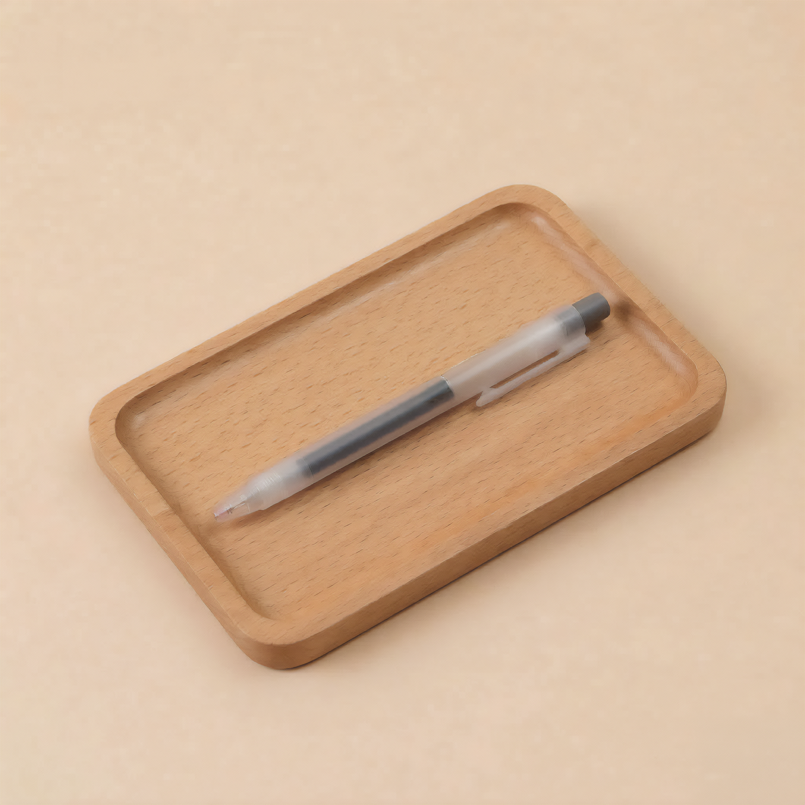 Solid Wood Desktop Organizer Tray - Walnut, Beech & Acacia