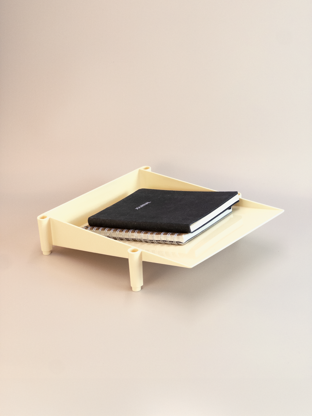 Nordic Document Tray A4 white with notebooks as examples