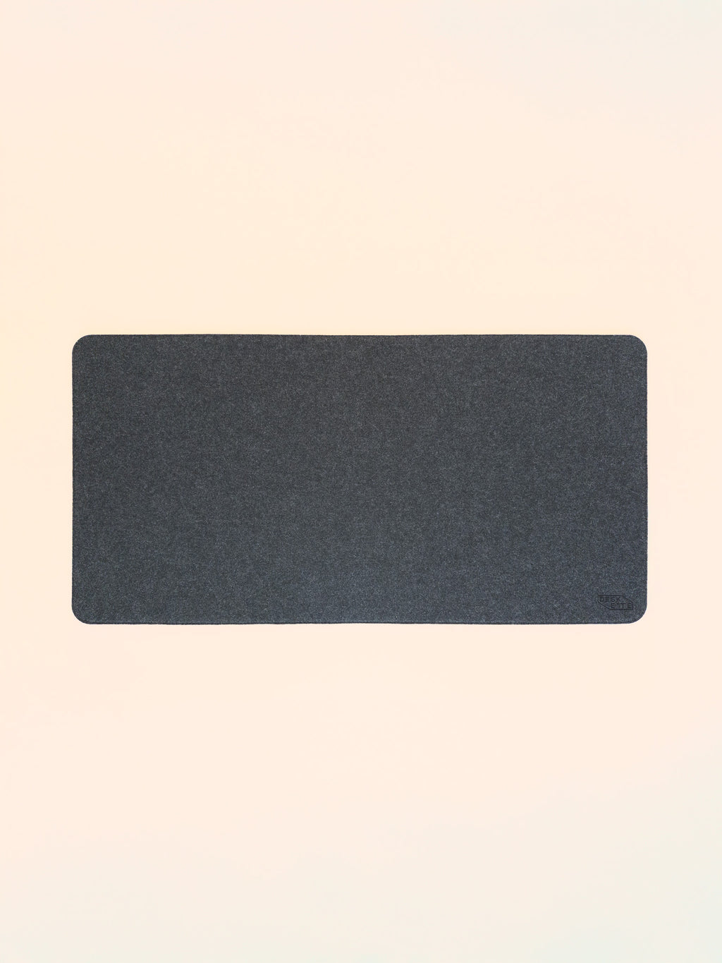 Minimalist light grey felt and cork desk mat 80x40cm, perfect for mouse tracking and home office setup