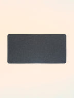 Minimalist light grey felt and cork desk mat 80x40cm, perfect for mouse tracking and home office setup