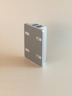 metal laptop vertical stand back details