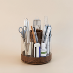 360 degree rotating multi-functional pen holder